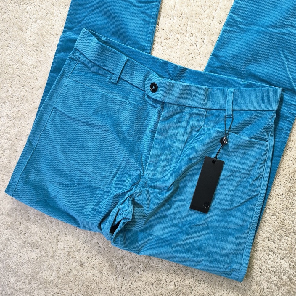 Greyson Apaloosa Corduroy Trousers Pants Mens 32x32 Blue Stretch Comfort Preppy